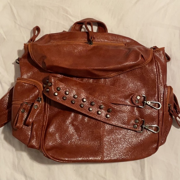 COPY - PU Leather Rivet Backpack - Picture 11 of 12